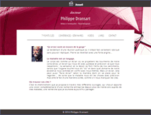 Tablet Screenshot of philippe-dransart.com